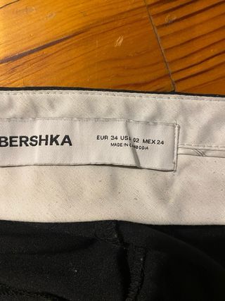 Pantalón ancho negro de vestir