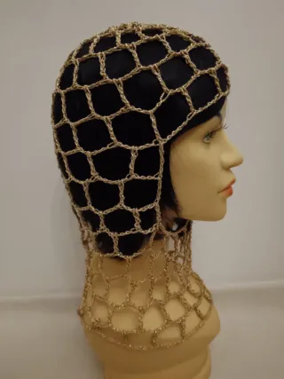 Balaclava dorata lurex