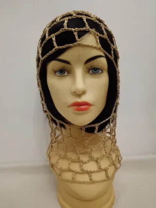 Balaclava dorata lurex
