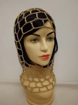 Balaclava dorata lurex