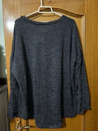 Blusa gris nueva con etiqueta