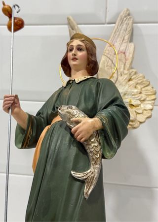 ANTIGUO ARCÁNGEL SAN RAFAEL ARTES DECORATIVAS OLOT