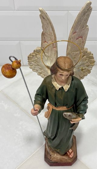 ANTIGUO ARCÁNGEL SAN RAFAEL ARTES DECORATIVAS OLOT