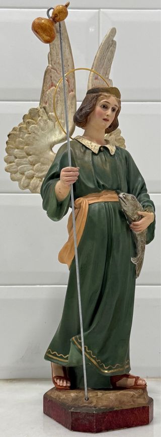 ANTIGUO ARCÁNGEL SAN RAFAEL ARTES DECORATIVAS OLOT