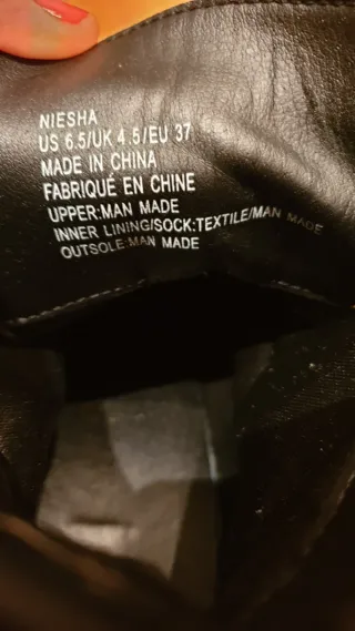 Botines Negros 37 Just Fab #botas