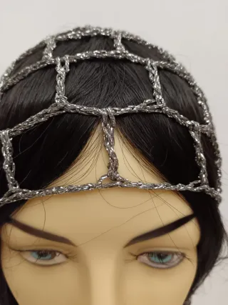 Balaclava Lurex Grigio Argentato