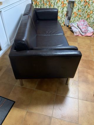 Sofá imitación piel ikea
