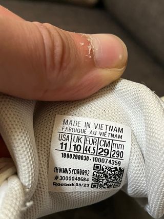 Zapatillas Reebok Blancas y Beige