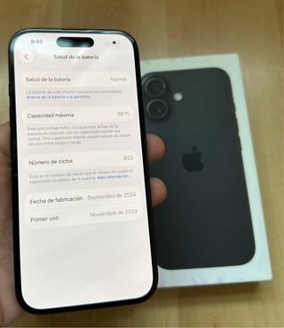 iPhone16 Negro 128 GB
