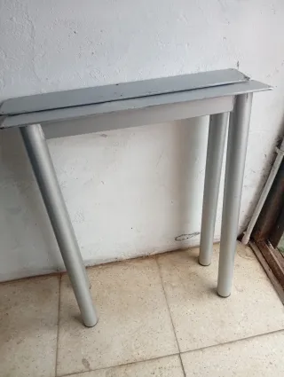 Mesa escritorio madera y metal