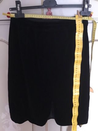 Tailleur velluto nero fatto a mano