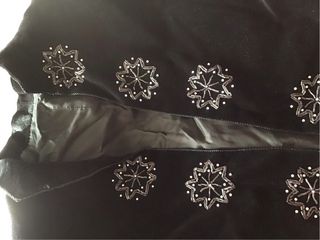 Tailleur velluto nero fatto a mano