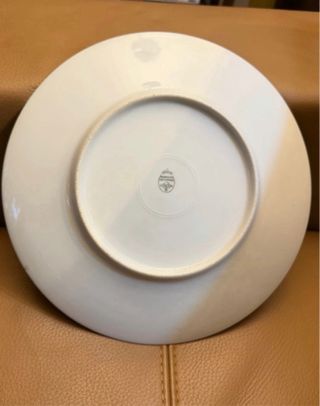 Piatto ceramica Huts decorato vintage raro