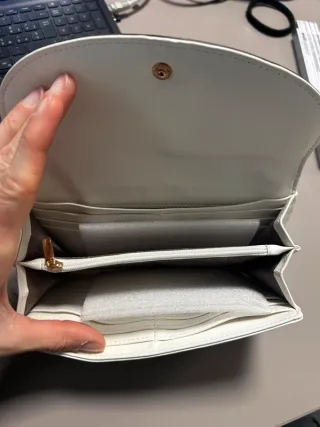 Billetera Le Pandorine floreale con frase