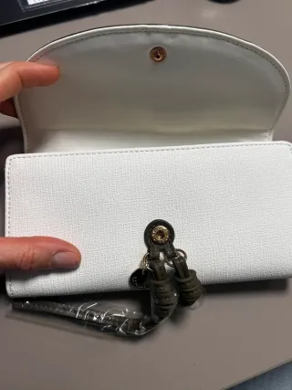 Billetera Le Pandorine floreale con frase