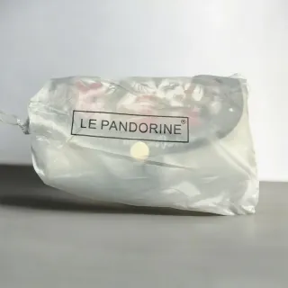 Billetera Le Pandorine floreale con frase