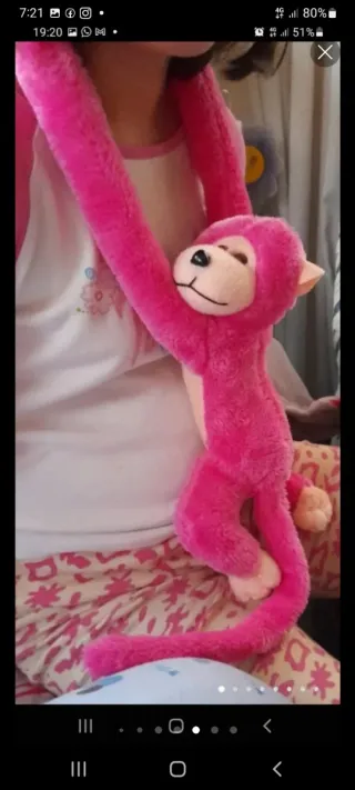 Mono de peluche colgante Gibraltar