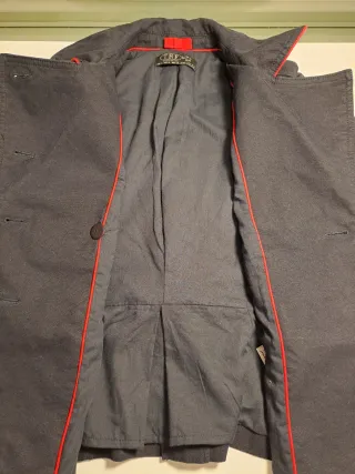 Chaqueta estilo militar TRF Zara azul marino