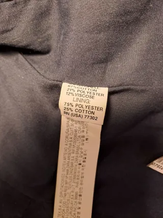 Chaqueta estilo militar TRF Zara azul marino