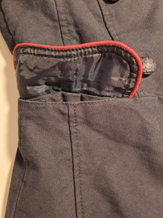 Chaqueta estilo militar TRF Zara azul marino