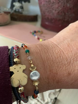 Collar y pulsera Tous multicolor plata vermail