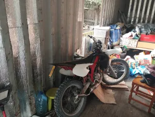 Yamaha dt Malaguti 50cc Motocross Roja y Blanca