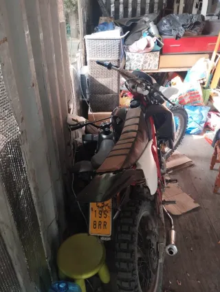 Yamaha dt Malaguti 50cc Motocross Roja y Blanca