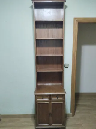 Librería Mueble Estantería Madera (nogal oscuro)
