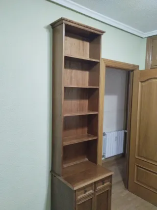 Librería Mueble Estantería Madera (nogal oscuro)