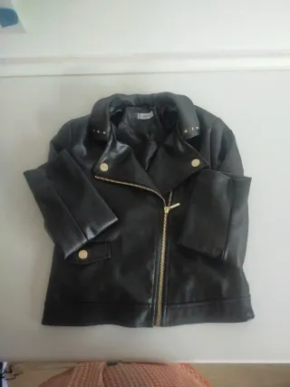 Chaqueta cuero Mayoral niña negra