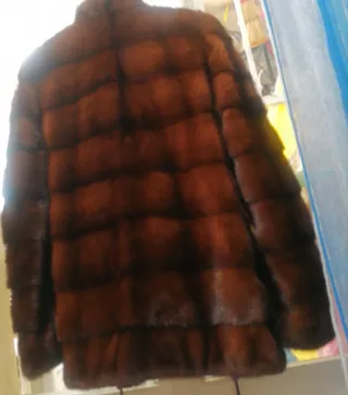 Pelliccia orizzontale calda con cerniera