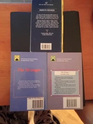 3 Libros de bolsillo en ingles