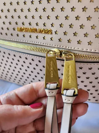 Mochila Michael Kors estrellas rosa y oro