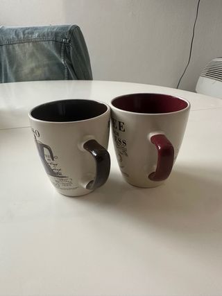 Set 2 Tazze Cappuccino Ceramica