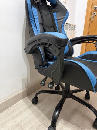 Silla Gaming Ordenador Negra y Azul