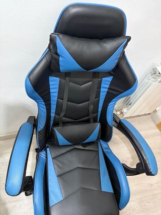 Silla Gaming Ordenador Negra y Azul
