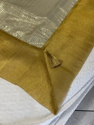 Copritavolo S&G HOME a righe oro