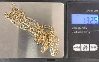 Cadena Figaro Oro 18k Unica