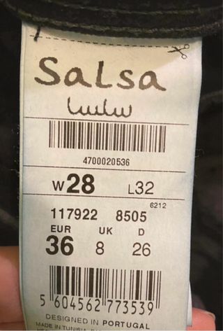 Pantalón vaquero Salsa Skinny Colette Talla 28