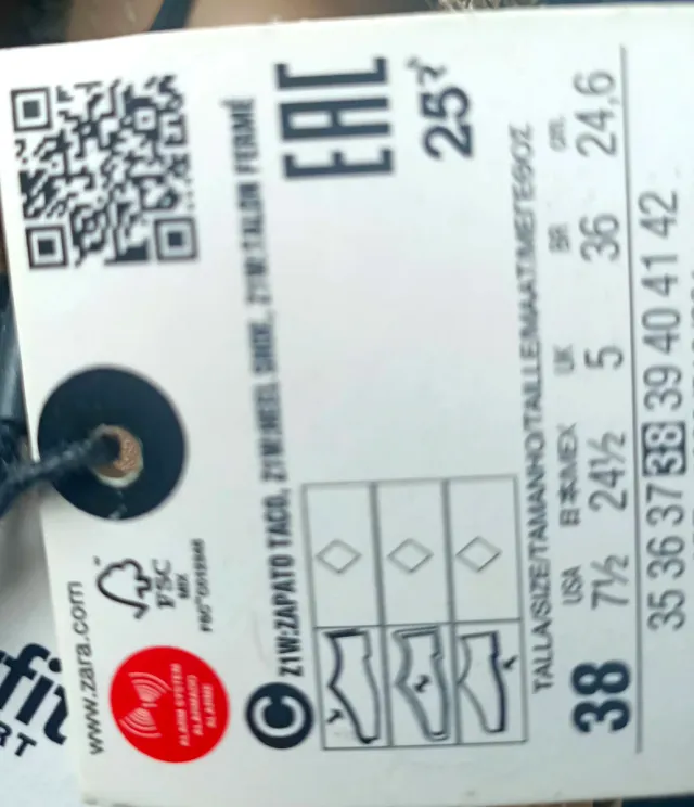 Zapatos Zara efecto piel serpiente talla 38