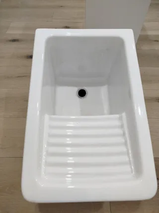 Pila lavadero porcelana con mueble