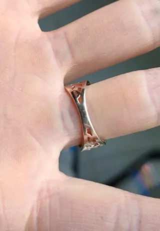 Anillo Plata Rosada Circonitas