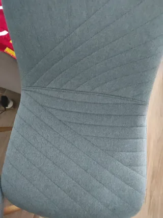 Juego de 2 sillas de comedor tapizadas