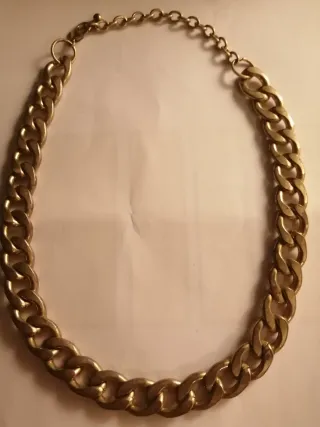 Collana unisex  catena maglie spesse oro