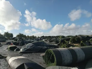 Césped artificial para exteriores