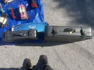 Juego Maletas Cuero Corte Inglés Gris oscuro