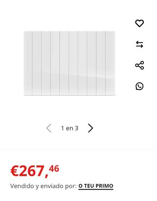 Emisor Seco AVA H 2000 W Aluminio Programable LCD