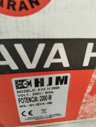 Emisor Seco AVA H 2000 W Aluminio Programable LCD