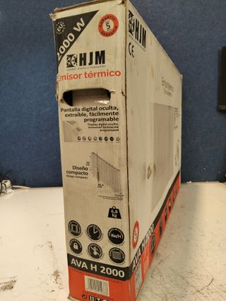 Emisor Seco AVA H 2000 W Aluminio Programable LCD