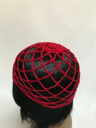 Mesh hat colore rosso